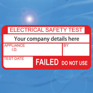 Failed PAT Labels - (1000) Personalised Red