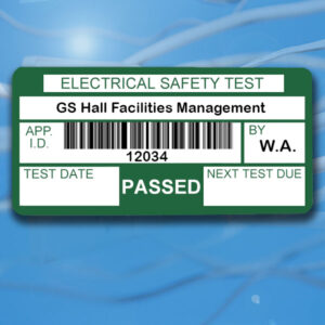 Pat Testing Labels - (1000) Personalised with barcode